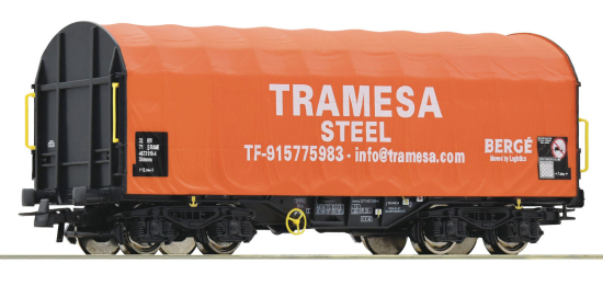 Roco H0 76439 Schiebeplanenwagen "Bauart Shimmns" der Tramesa Steel 