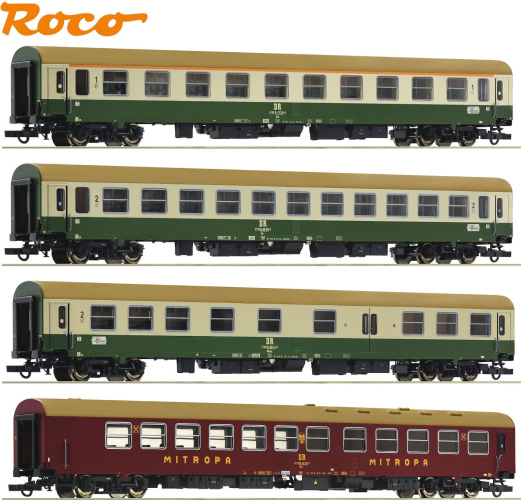 Roco H0 74189 Reisezugwagen-Set 2 D 375 „Vindobona“ der DR 