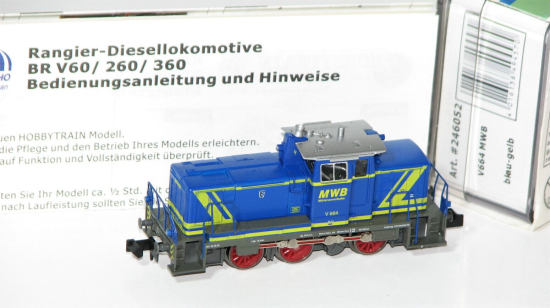 Hobbytrain/Conrad N 246052 Diesellok V60 der MWB "mit DSS"