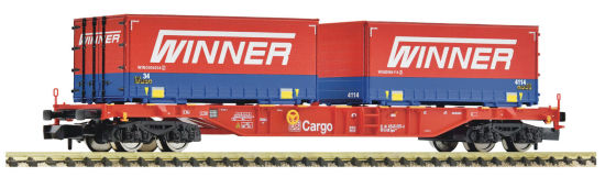 Fleischmann N 825037 Containertragwagen "Bauart Sgns" Winner der ERR 