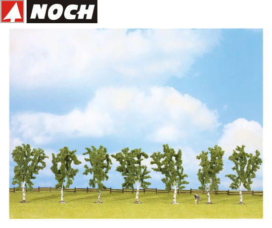 NOCH 25096 Birken, ca. 10 cm hoch (7 Stück) 
