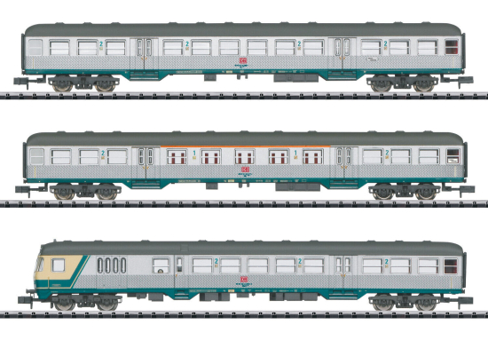 Minitrix / Trix N 18263 Nahverkehrswagen-Set "Silberlinge" der DB