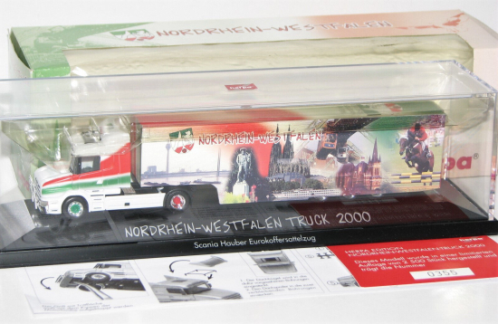 Herpa 1:87 120081 Scania Hauber "Nordrhein-Westfalen-Truck 2000" 