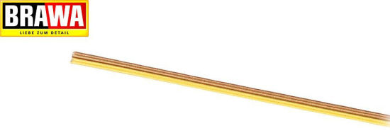 Brawa 32422 Bandkabel 0,25mm² zweiadrig 25m-Ring gelb/braun (1m - 1,08 €) 