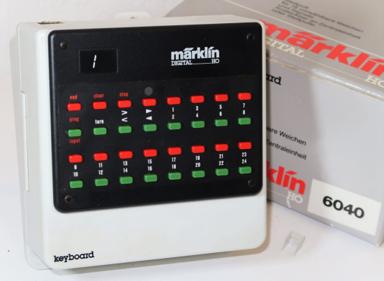 Märklin 6040 Keyboard mit Schablone für 7286/7687