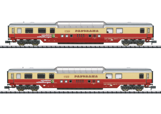 Minitrix / Trix N 18712 Panoramawagen-Set "Sonder-TEE" mit Beleuchtung