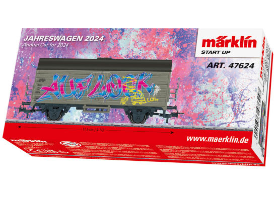 Märklin H0 47624 Club-Jahreswagen 2024 mit Graffiti-Gestaltung - Neuheit 2024
