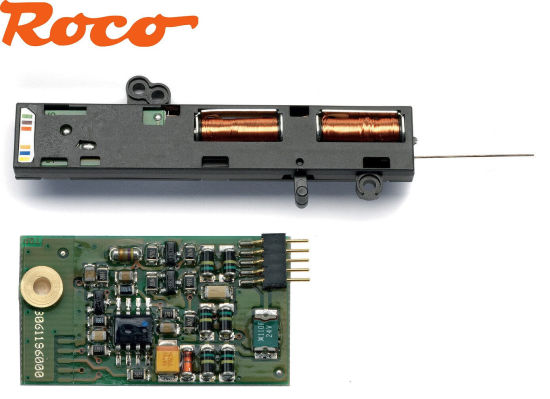 Roco H0 61195-S geoLine-Universalweichenantrieb elektrisch + Weichendecoder