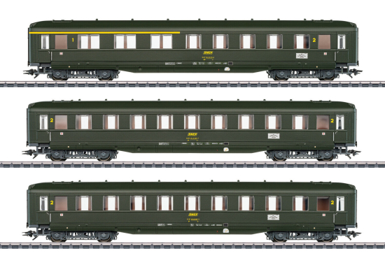 Märklin H0 43230 Schürzenwagen-Set der SNCF passend zur Dampflok 141.R.1244