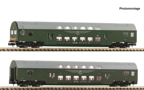 Fleischmann N 6260041 Doppelstockwagen-Set der DR 