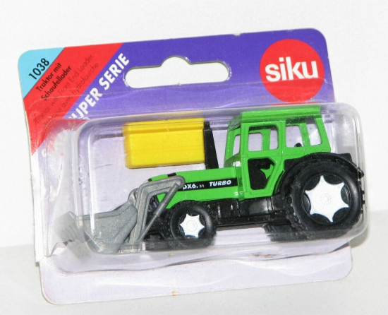 Siku 1038 Deutz Traktor mit Schaufellader "Siku Super Serie" FH1827