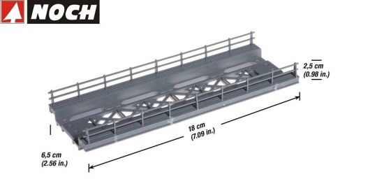 NOCH H0 21340 Brückenfahrbahn gerade 18 cm 