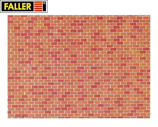 Faller H0 170608 Mauerplatte "Backstein" (1m² - 60,48 €) 