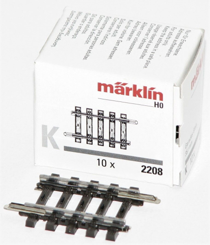 Märklin H0 2208-S K-Gleis gerade 35,1 mm (10 Stück) 