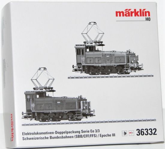 Märklin H0 36332 Leerkarton der E-Lok Doppelpackung Serie Ee 3/3 