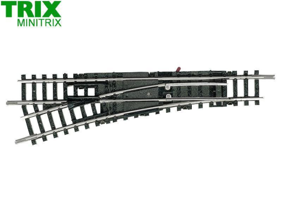 Minitrix / Trix N 14954 Handweiche links 15° 112,6 mm 