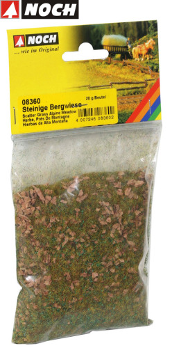 NOCH 08360 Streugras “Steinige Bergwiese” 2,5 mm 20 g (100g - 20,95€) 