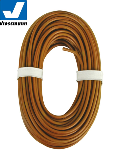 Viessmann 6896 Hochstromkabel 0,75mm², 10m-Ring, braun (1 m - 1,00 €) 