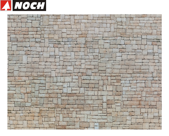 NOCH H0 56642 3D-Kartonplatte/Mauerplatte "Kalksteinmauer" (1 m² - 66,88 €)