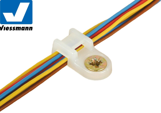 Viessmann 6846 Kabelbinder-Halter mit Schrauben (100 Stück) 