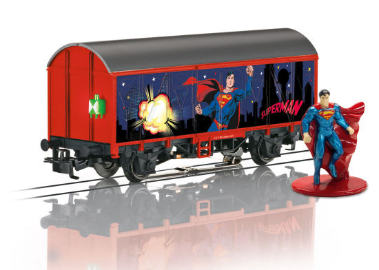 Märklin H0 44825 Güterwagen "Superman" mit Schlußlicht und Spielfigur 