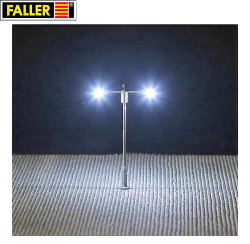 Faller N 272123 LED-Straßenbeleuchtungen, Ansatzleuchten (3 Stück) 