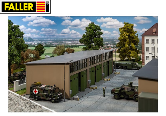 Faller Military H0 144106 Kleine Reparaturhalle 
