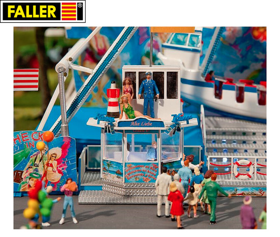 Faller H0 140420 Fahrgeschäft FUN-Schiff inkl. Motor + Beleuchtung 