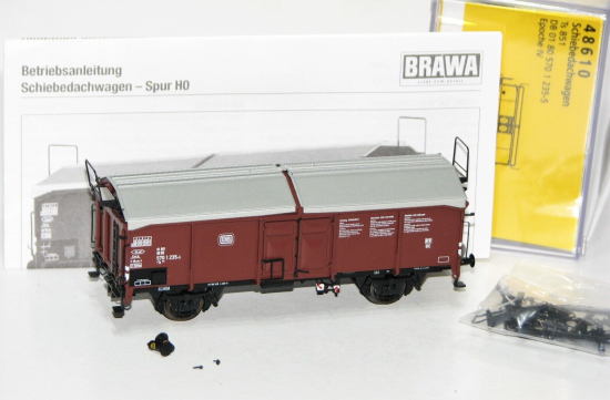 Brawa H0 48610 Schiebedachwagen Ts851 der DB "AC Achsen" 