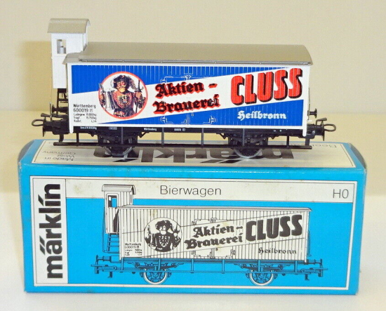 Märklin H0 4780 Bierwagen mit Bremserhaus "Aktien-Brauerei CLUSS" 