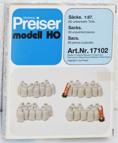 Preiser H0 17102 Säcke (60 Stück) 