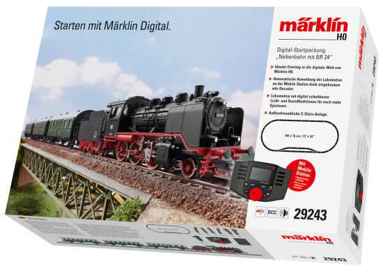 Märklin H0 29243 Startpackung "Nebenbahn mit BR 24" mfx / Sound 