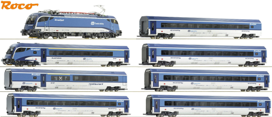 Roco H0 70488-S Zugset Railjet der CD "DCC + Sound + Innenbeleuchtung"