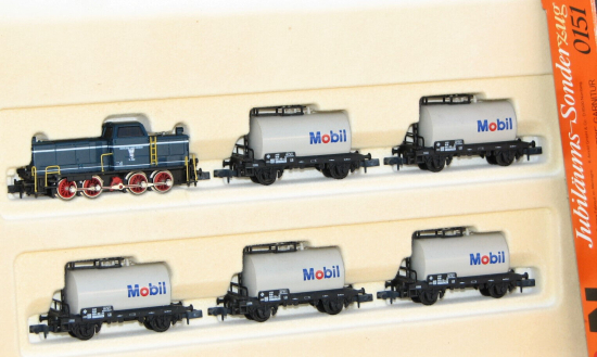 Arnold N 0151 Industrie-Garnitur mit Diesellok MaK 600 D + 5 Kesselwagen