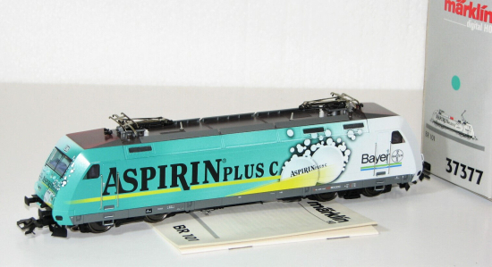 Märklin H0 37377 E-Lok BR 101 der DB "Aspirin Plus C" Digital #