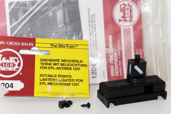 LGB G 1204 Weichenlaterne mit Beleuchtung für EPL-Antrieb 1201 