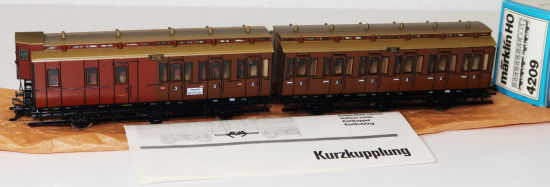Märklin H0 4209 Abteilwagen-Paar 3. Klasse der K.P.E.V. #