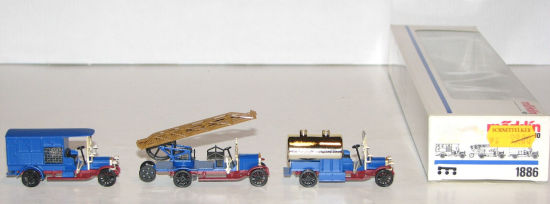 Märklin H0 1886 Wagen-Set "Historische Feuerwehr" 