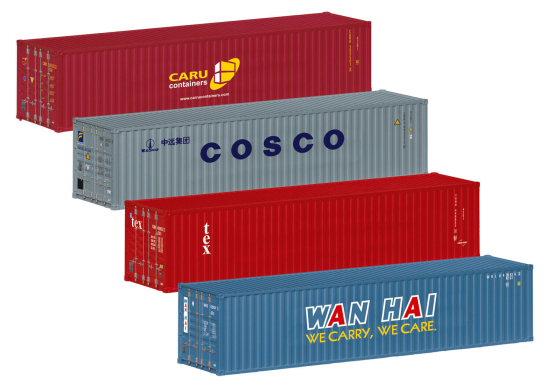 Märklin H0 76552 Container-Set 40ft. 4-teilig - Neuheit 2024