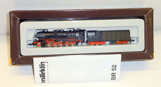 Märklin Z 88835 Dampflok BR 52 mit Kondenstender der DB 