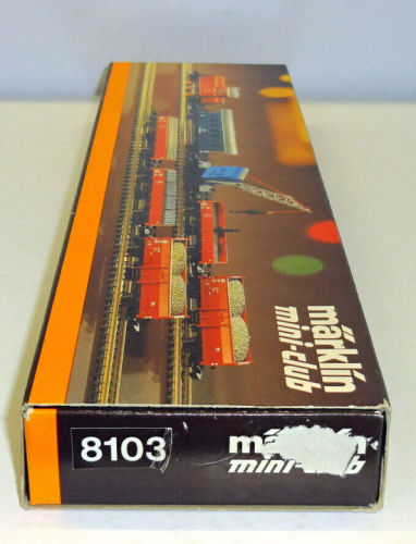 Märklin Z 8103 Zugset "Gleisbauzug mit BR 260 + Kranwagen etc." der DB 