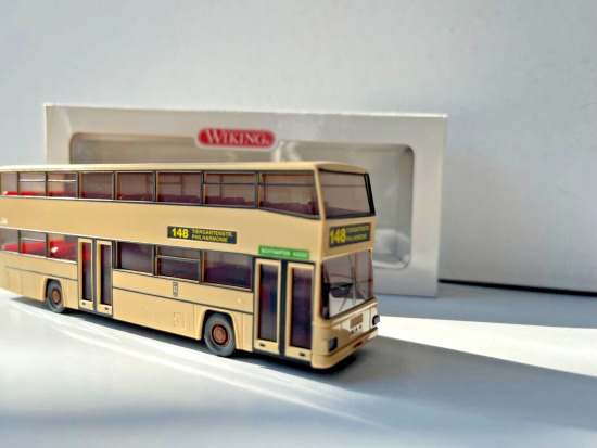 Wiking 1:87 73101 MAN Berliner Doppeldeckerbus 148 A130