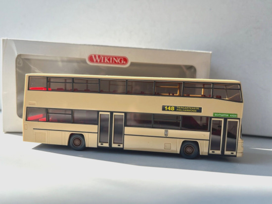 Wiking 1:87 73101 MAN Berliner Doppeldeckerbus 148 A130