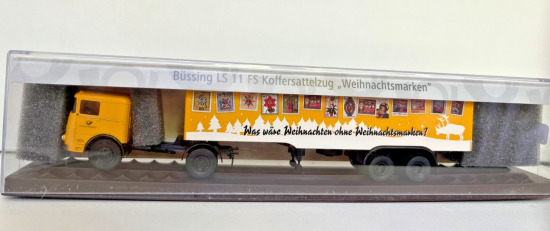Brekina 1:87 018504 Büssing LS 11 Koffer Sattelzug DBP A818