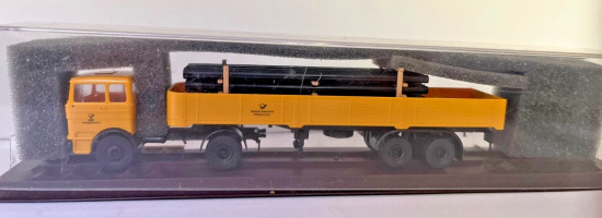 Brekina 1:87 018336 MB 1620 Sattelzug mit Ladegut DBP  A960
