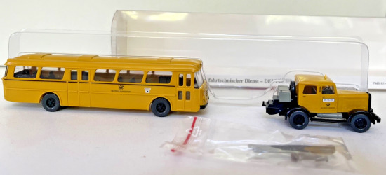 Wiking 1:87 PMS 81-41 Kraftfahrtechnischer Dienst Deutsche Post A976