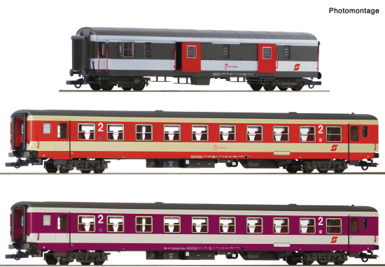 Roco H0 6200127 3-tlg. Set 1: Schnellzug „D 704“ der ÖBB - Neuheit 2025