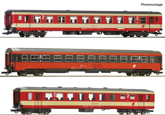 Roco H0 6200128 3-tlg. Set 2: Schnellzug „D 704“ der ÖBB - Neuheit 2025