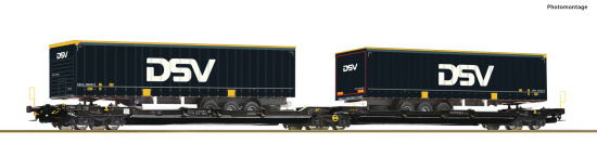 Roco H0 6600034 Doppeltaschen-Gelenkwagen T3000e der  TX Logistik - Neuheit 2024