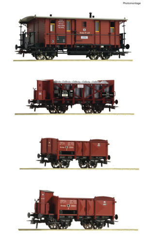 Roco H0 6600073 4-tlg. Set Güterzug der  K.P.E.V. - Neuheit 2024